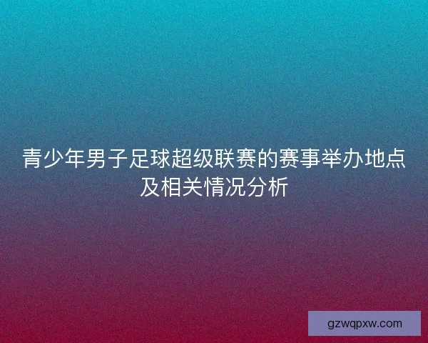 青少年男子足球超级联赛的赛事举办地点及相关情况分析 青少年男子足球超级联赛的赛事举办地点及相关情况分析