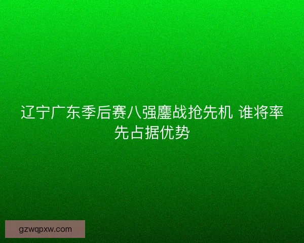 辽宁广东季后赛八强鏖战抢先机 谁将率先占据优势 辽宁广东季后赛八强鏖战抢先机 谁将率先占据优势